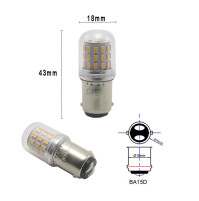 2.5 WATTS - 10-30 volts - CAR LED SIGNAL Light - BA15D - white - D18*43mm - G18C-39L-BA15D-W -AZLED